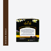 Side packaging of Lava Lei coffee 