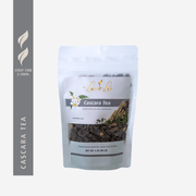 Front packaging of Lava Lei Cascara Tea